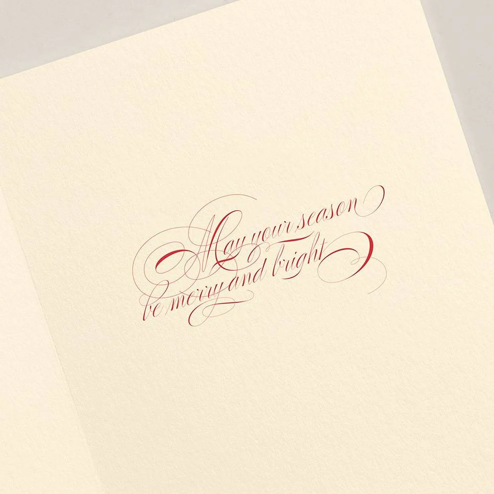 Crane & Co. Joyful Wreath Holiday Card Set - Image 3