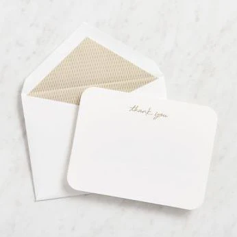 Gold Foil Thank You Note Set - Image 5
