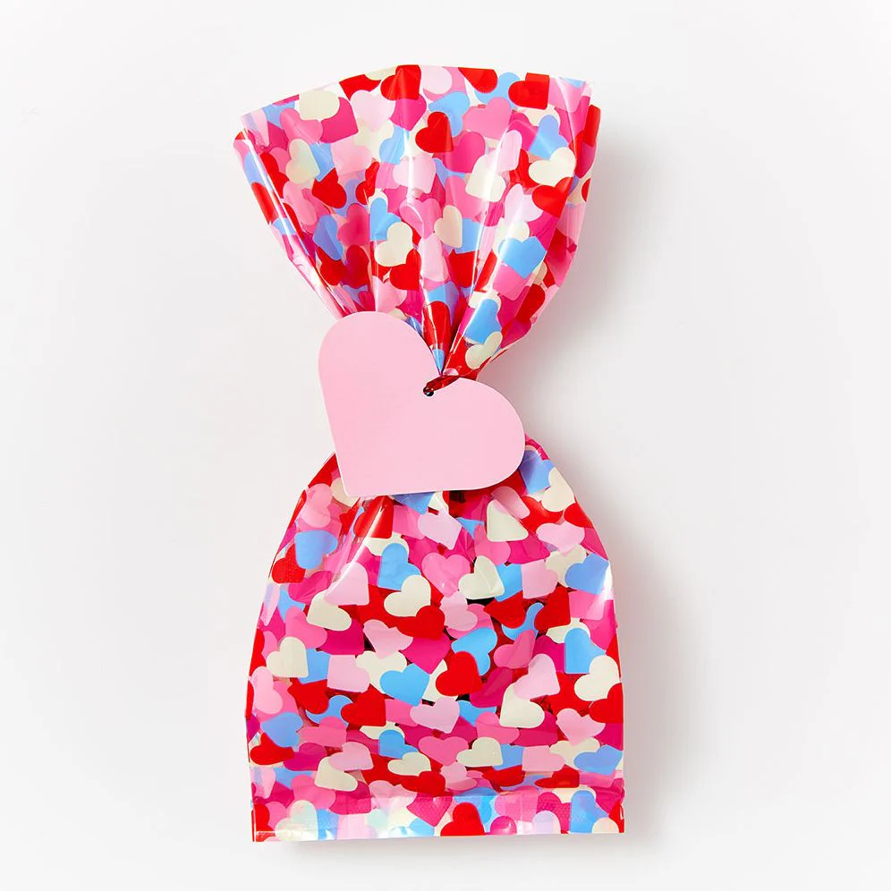 Heart Confetti Cello Bags Set of 15 - Image 3